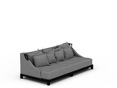 3d灰色现代沙发免费模型