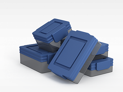 塑料保鲜盒模型3d模型