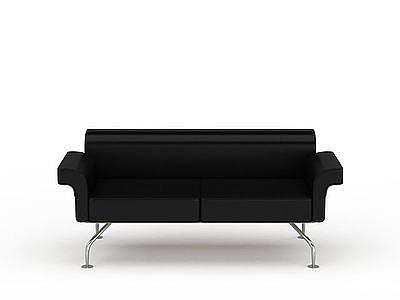 简约黑色沙发模型3d模型