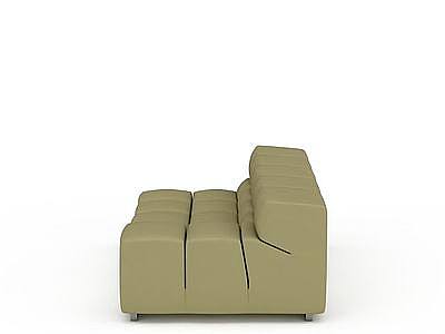 3d绿色创意沙发免费模型