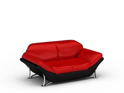 3d皮质休闲沙发免费模型