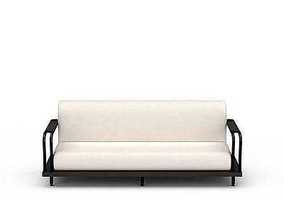 白色简约沙发模型3d模型