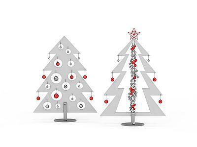 3d创意圣诞树摆设品免费模型