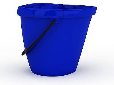 蓝色水桶模型3d模型