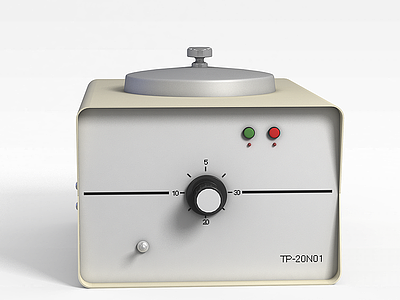 白色经典电压箱模型3d模型
