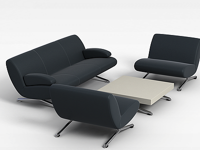 3d现代沙发组合模型