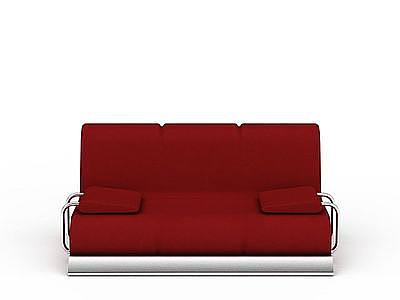 3d红色现代沙发免费模型