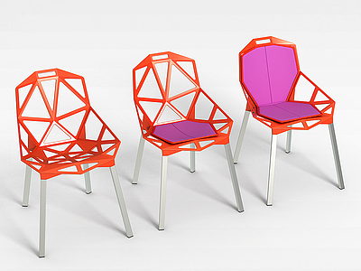 3d创意镂空椅子模型