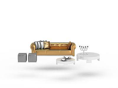 3d时尚沙发组合免费模型