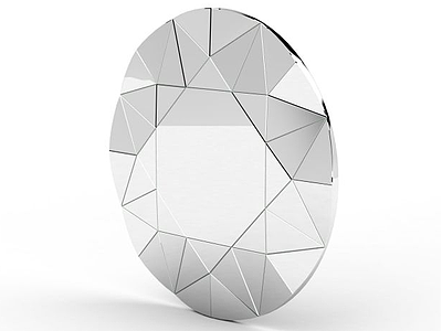 3d水晶椭圆镜免费模型