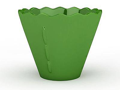 绿色垃圾桶模型3d模型