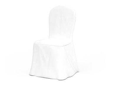纯白色椅子模型3d模型
