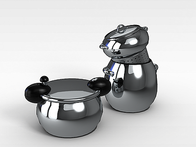 厨房碗具模型3d模型