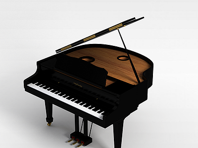 3d电子数码钢琴模型