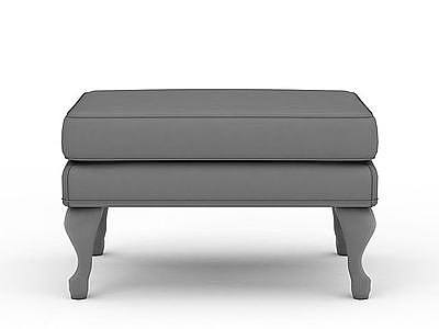 欧式床头凳模型3d模型