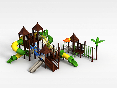 儿童游戏设备模型3d模型