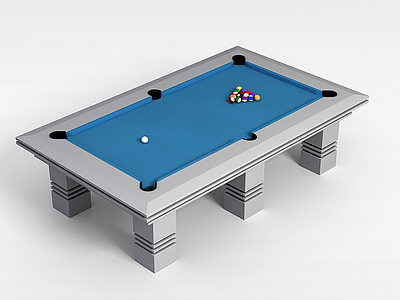 室内台球桌模型3d模型
