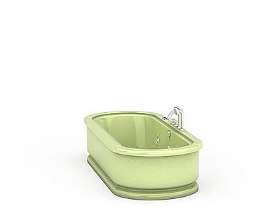 单人浴缸模型3d模型