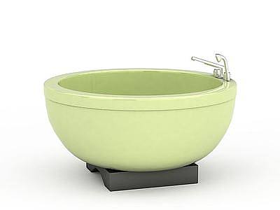 3d圆形浴缸免费模型