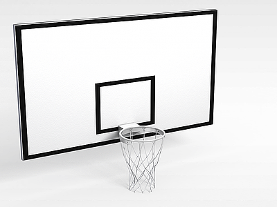 3d室外篮球筐模型