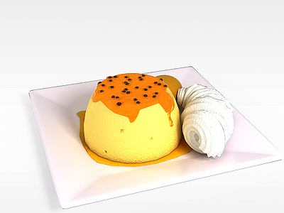 3d水果蛋糕模型