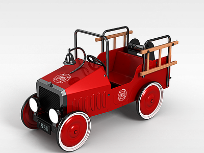 儿童玩具老爷车模型3d模型