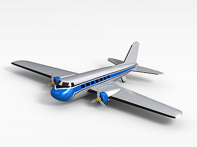 3d玩具飞机模型