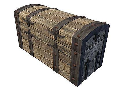 木质百宝箱模型3d模型