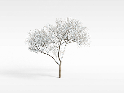 3d冬树模型