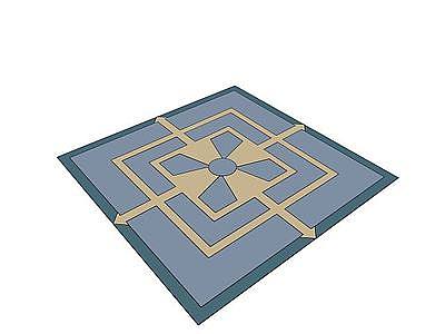 3d简约地毯免费模型