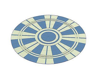 圆形地毯模型3d模型
