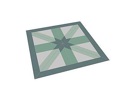 3d方形地毯免费模型
