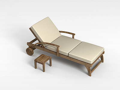 3d休闲躺椅模型