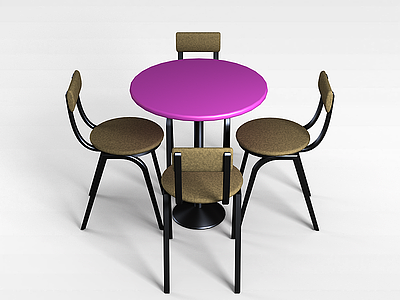 休闲桌椅模型3d模型