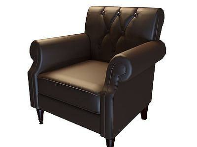 欧式单人沙发模型3d模型