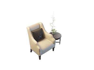 休闲舒适桌椅组合模型3d模型