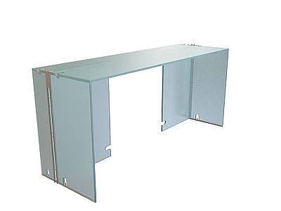 玻璃办公桌模型3d模型