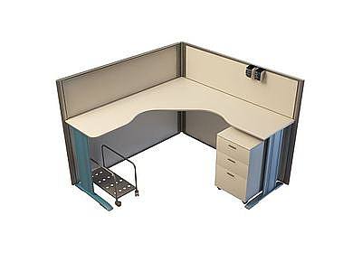 电脑办公桌模型3d模型