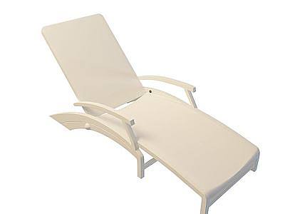 实木躺椅模型3d模型