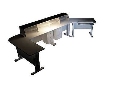 3d高档办公桌免费模型
