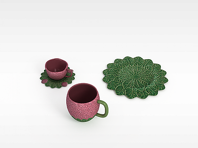 3d陶瓷茶具模型