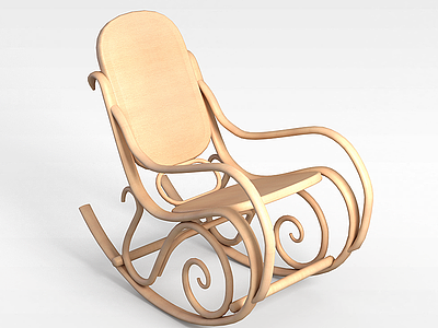 3d休闲摇椅模型