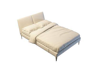 3d舒适大床免费模型
