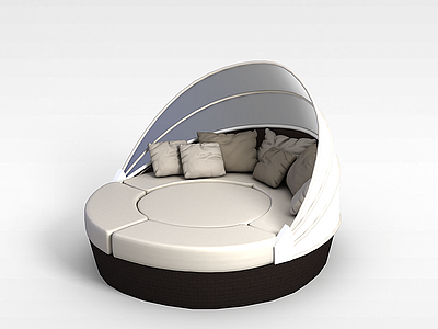 3d创意沙发床模型