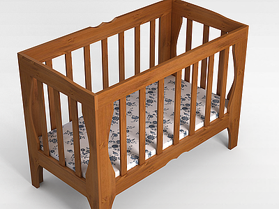3d婴儿床模型