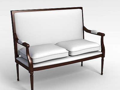 双人椅模型3d模型