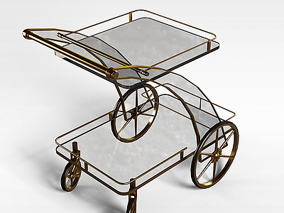 3d餐车桌子模型