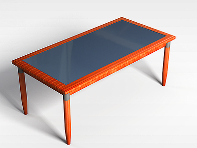 3d中式实木餐桌模型
