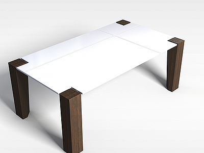现代餐桌模型3d模型