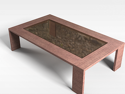 玻璃台面茶几桌模型3d模型